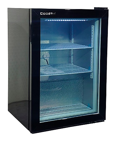 картинка Шкаф морозильный со стеклом COOLEQ UF-100G черный